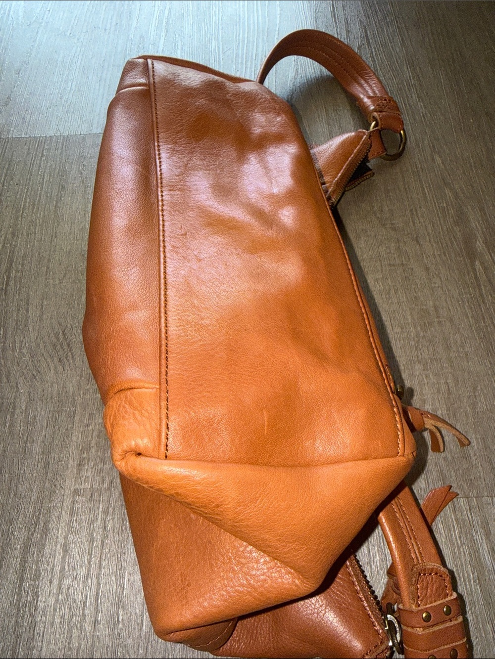 The Sak Collective Keira Leather Hobo Bag - Butter Brown / Caramel - Picture 10 of 14
